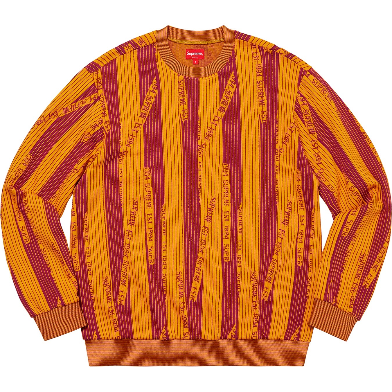 Textured Stripe Crewneck view 3
